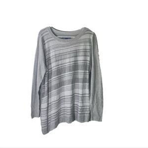 Apt 9 XL Grey and‎ White Sweater